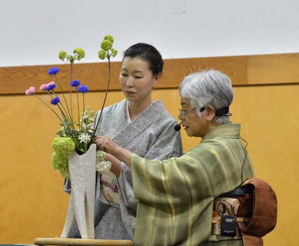 Ikebana demonstration